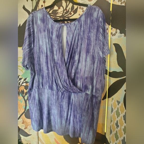 QVC UK Flowy Purple Shirt Size 1X - Picture 3 of 10